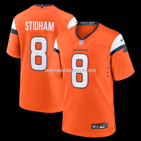 Mens Nike Jarrett Stidham Orange Denver Broncos Team Game Jersey