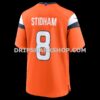 Mens Nike Jarrett Stidham Orange Denver Broncos Team Game Jersey