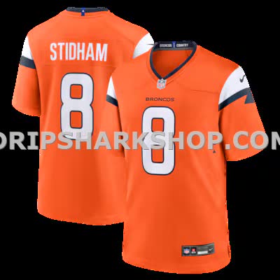 Mens Nike Jarrett Stidham Orange Denver Broncos Team Game Jersey