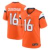 NFL103b84G04-8a72aa Mens Nike Jeremy Crawshaw Orange Denver Broncos Team Game Jersey