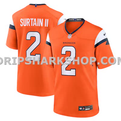 Mens Nike Patrick Surtain Ii Orange Denver Broncos Mile High Collection Game Jersey