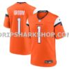 NFL10428bM01-dfd803 Mens Nike Number 1 Groom Orange Denver Broncos Game Jersey