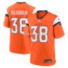 NFL10469eG04-499a60 Mens Nike Jaleel Mclaughlin Orange Denver Broncos Team Game Jersey
