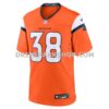 NFL10469eG05-a71d12 Mens Nike Jaleel Mclaughlin Orange Denver Broncos Team Game Jersey