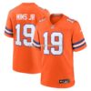 Mens Nike Marvin Mims Jr Orange Denver Broncos Mile High Collection 1977 Throwback Player Game Jersey