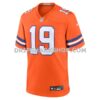Mens Nike Marvin Mims Jr Orange Denver Broncos Mile High Collection 1977 Throwback Player Game Jersey