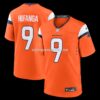 Mens Nike Talanoa Hufanga Orange Denver Broncos Team Game Jersey
