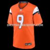 Mens Nike Talanoa Hufanga Orange Denver Broncos Team Game Jersey