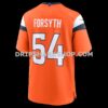 NFL104871G06-a92cb3 Mens Nike Alex Forsyth Orange Denver Broncos Team Game Jersey