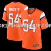 NFL104871M01-6a03c2 Mens Nike Alex Forsyth Orange Denver Broncos Team Game Jersey