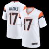 Mens Nike Jaylen Waddle White Denver Broncos Game Jersey
