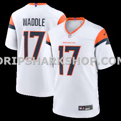 Mens Nike Jaylen Waddle White Denver Broncos Game Jersey