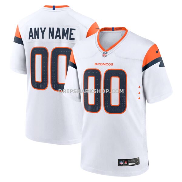 NFL104ec9G04-7c2211 Mens Nike White Denver Broncos Mile High Collection Custom Game Jersey