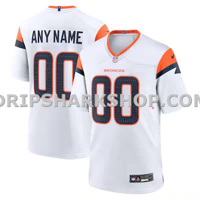 Mens Nike White Denver Broncos Mile High Collection Custom Game Jersey