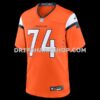 NFL1052e3G05-3ba232 Mens Nike Ben Powers Orange Denver Broncos Team Game Jersey