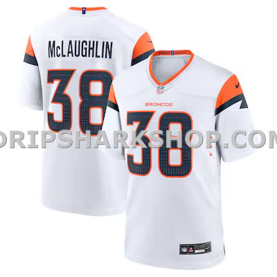Mens Nike Jaleel Mclaughlin White Denver Broncos Game Jersey