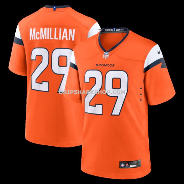 NFL1055ccG04-6fb914 Mens Nike Jaquan Mcmillian Orange Denver Broncos Team Game Jersey
