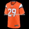 NFL1055ccG05-2b13f1 Mens Nike Jaquan Mcmillian Orange Denver Broncos Team Game Jersey