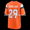 NFL1055ccG06-478497 Mens Nike Jaquan Mcmillian Orange Denver Broncos Team Game Jersey
