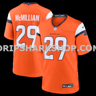 Mens Nike Jaquan Mcmillian Orange Denver Broncos Team Game Jersey