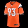 Mens Nike Dj Jones Orange Denver Broncos Team Game Jersey