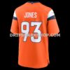 Mens Nike Dj Jones Orange Denver Broncos Team Game Jersey