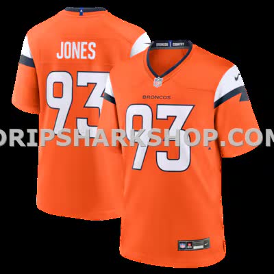 Mens Nike Dj Jones Orange Denver Broncos Team Game Jersey