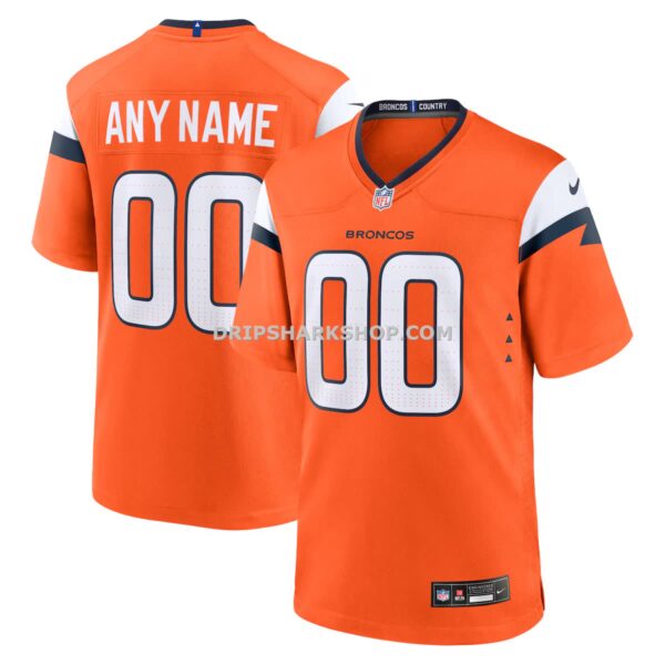 Mens Nike Orange Denver Broncos Mile High Collection Custom Game Jersey