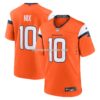 Mens Nike Bo Nix Orange Denver Broncos Player Game Jersey