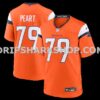 Mens Nike Matt Peart Orange Denver Broncos Team Game Jersey