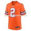 NFL107adbG06-32bcb5 Mens Nike Patrick Surtain Ii Orange Denver Broncos Mile High Collection 1977 Throwback Player Game Jersey