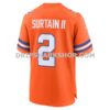 NFL107adbG07-8fcb64 Mens Nike Patrick Surtain Ii Orange Denver Broncos Mile High Collection 1977 Throwback Player Game Jersey