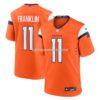 Mens Nike Troy Franklin Orange Denver Broncos Team Game Jersey