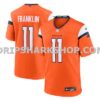 Mens Nike Troy Franklin Orange Denver Broncos Team Game Jersey