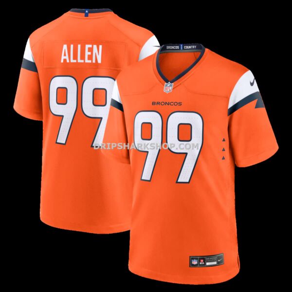NFL107fd6G04-7d5c86 Mens Nike Zach Allen Orange Denver Broncos Team Game Jersey