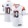 NFL1086f4M01-165a00 Mens Nike Bo Nix White Denver Broncos Game Jersey