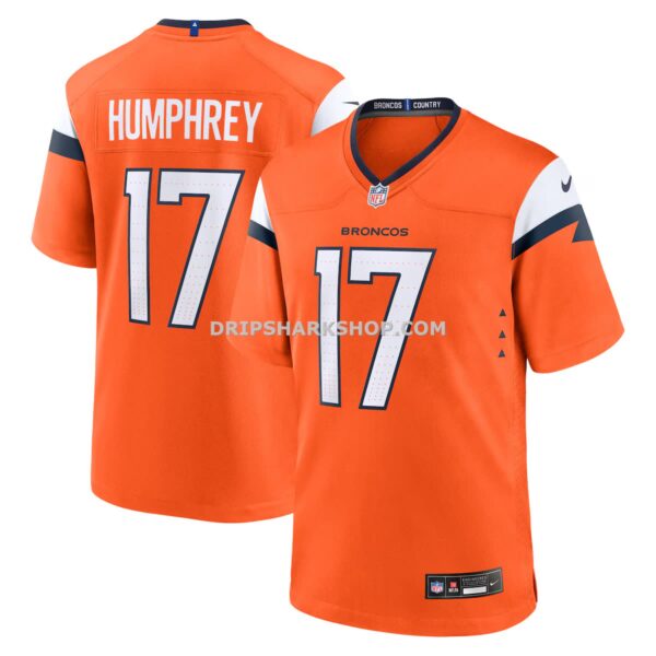 Mens Nike Liljordan Humphrey Orange Denver Broncos Team Game Jersey