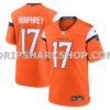 Mens Nike Liljordan Humphrey Orange Denver Broncos Team Game Jersey
