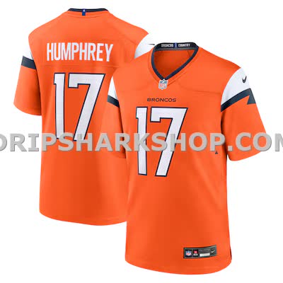 Mens Nike Liljordan Humphrey Orange Denver Broncos Team Game Jersey