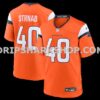 NFL109200M01-bb9ee6 Mens Nike Justin Strnad Orange Denver Broncos Team Game Jersey
