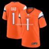 NFL10a543G04-d9a077 Mens Nike Orange Denver Broncos Number 1 Dad Game Jersey