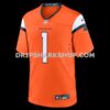 NFL10a543G05-8eb131 Mens Nike Orange Denver Broncos Number 1 Dad Game Jersey