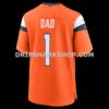 NFL10a543G06-ad1d1d Mens Nike Orange Denver Broncos Number 1 Dad Game Jersey