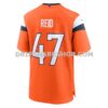 Mens Nike Karene Reid Orange Denver Broncos Team Game Jersey