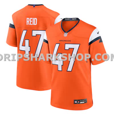 Mens Nike Karene Reid Orange Denver Broncos Team Game Jersey