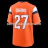NFL10acc5G06-2c2992 Mens Nike Jk Dobbins Orange Denver Broncos Team Game Jersey