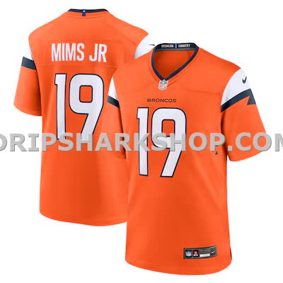 Mens Nike Marvin Mims Jr Orange Denver Broncos Team Game Jersey