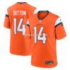 Mens Nike Courtland Sutton Orange Denver Broncos Mile High Collection Game Jersey