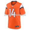 Mens Nike Courtland Sutton Orange Denver Broncos Mile High Collection Game Jersey