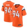 Mens Nike Demarcus Ware Orange Denver Broncos Team Retired Game Jersey
